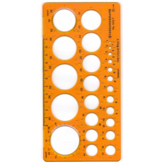SABLOANE STANDARDGRAPH 1-36 MM, 25 CERCURI / CERCURI SABLOANE STANDARDGRAPH 1-36 MM, 25 CERCURI / CERCURI