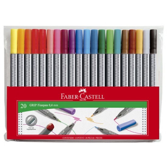 LINER 0.4MM SET 20 GRIP FABER-CASTELL LINER 0.4MM SET 20 GRIP FABER-CASTELL
